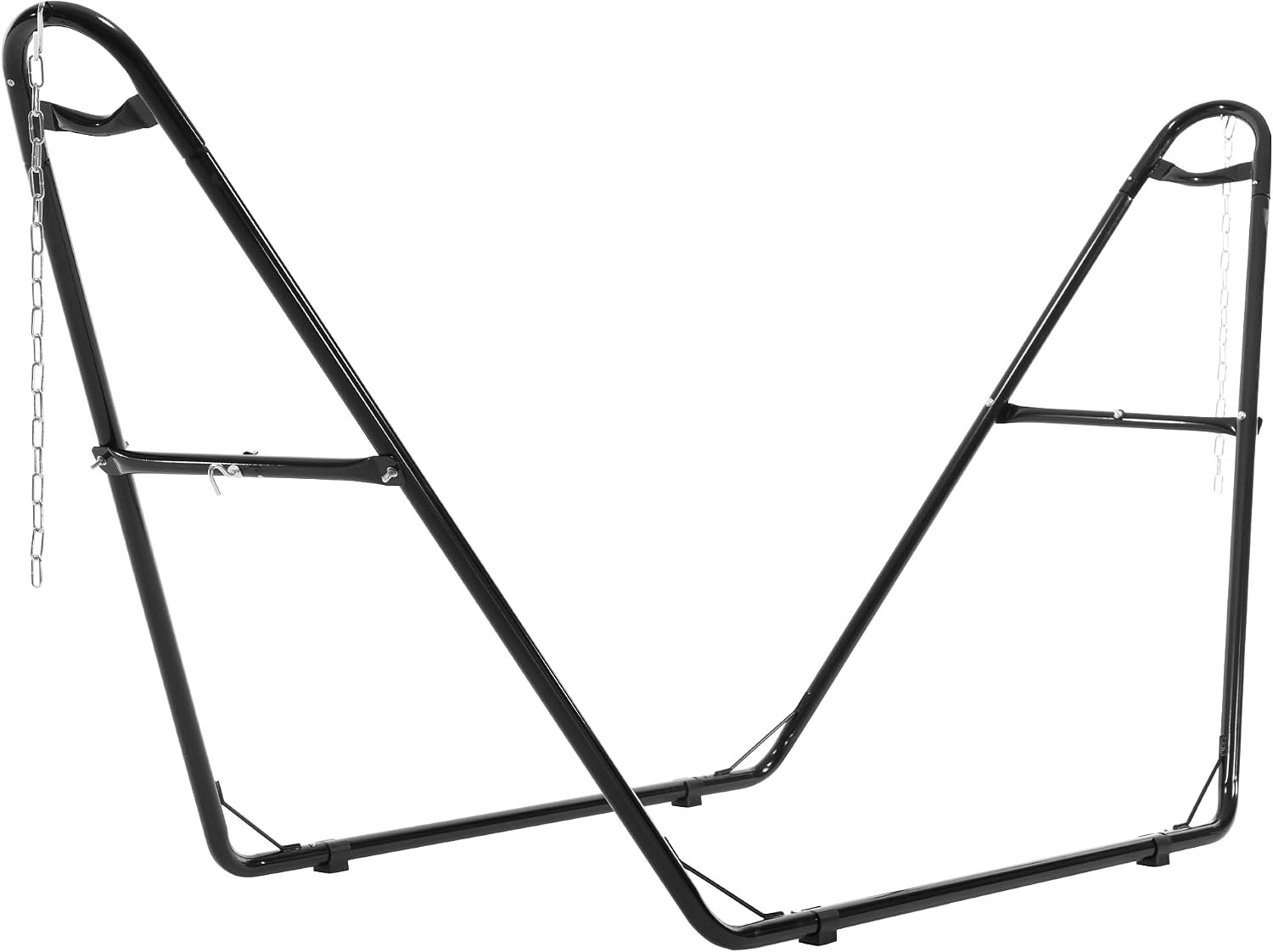 Sweetcrispy Universal Double Hammock Stand Only, Heavy Duty Hammock Stands for 2 Person, Steel Stand for Indoor and Outside Garden Backyard Patio Pool Beach