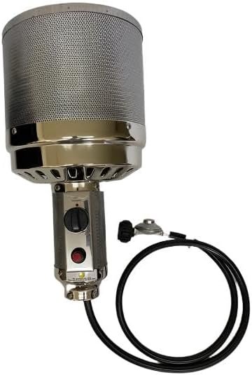 Generic 3″” Pole THP-Burner Fast Start Tall Heater Complete Burner Head Unit Assembly Electric Igniter Non Pilot, Stainless Steel