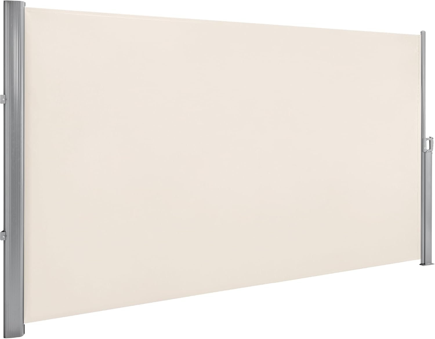 MCombo 78″ x 138″ Aluminium Patio Retractable Side Awning, Fully Assembled Waterproof Sunshade Privacy Screen for Garden, Balcony and Pools (Beige, 78″x138″)