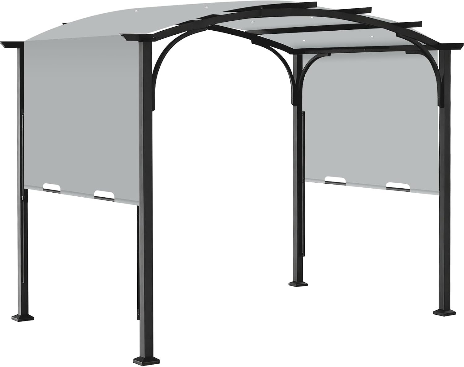 slashome 200″ x 103″ Pergola Replacement Canopy, Fits L-PG152PST-B, Gray | Waterproof, UV Resistant, Fade Resistant, Replacement Canopy Only, for 10×10 Freestanding Pergola, for Patio, Garden, Yard