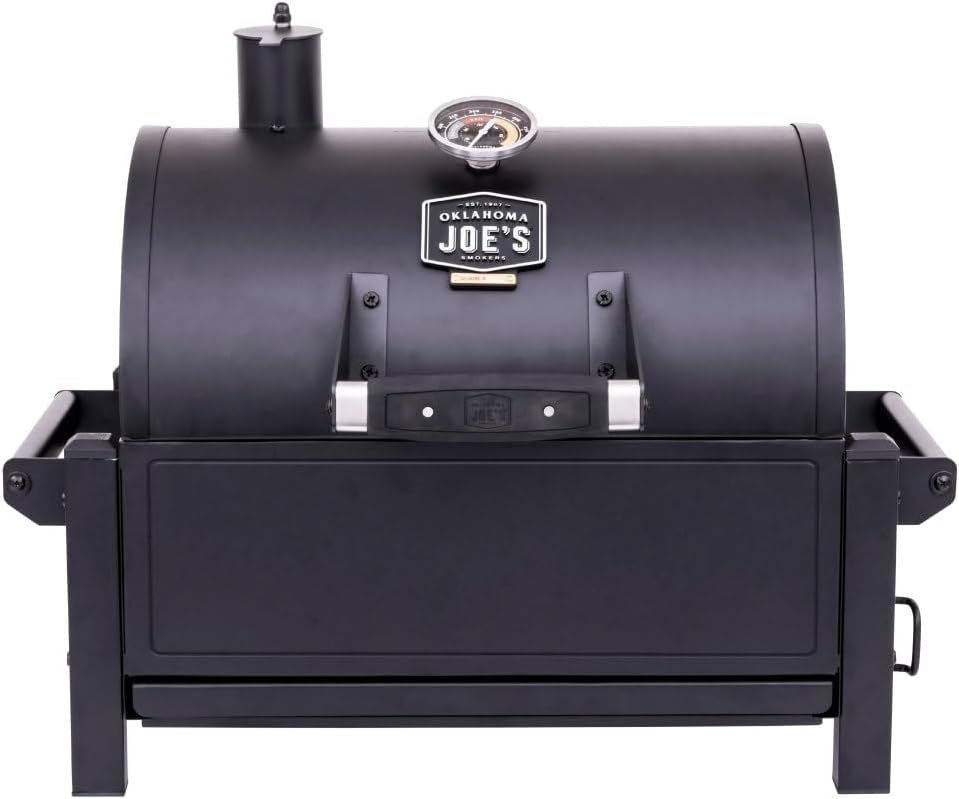 Oklahoma Joe’s Rambler Portable Charcoal Grill with 218 sq. in. Cooking Area in Black