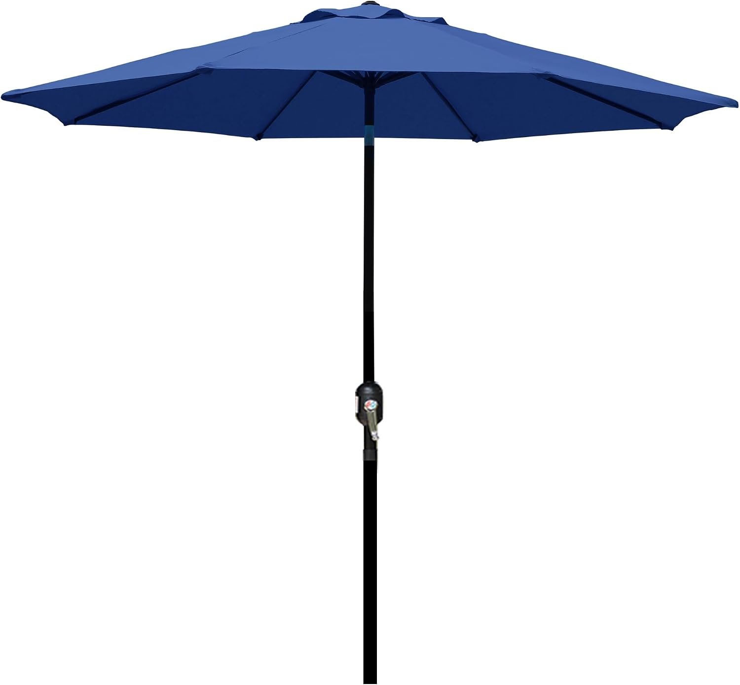 Blissun 9′ Outdoor Patio Umbrella, Outdoor Table Umbrella, Yard Umbrella, Market Umbrella with 8 Sturdy Ribs, Push Button Tilt and Crank