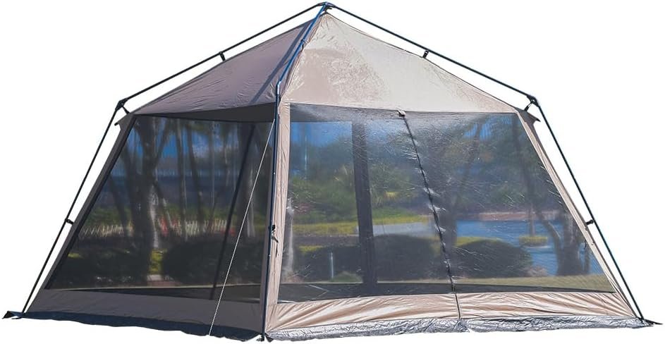 Camping Screen House Gazebo Tent Outdoor 11x11ft All Steel Rod