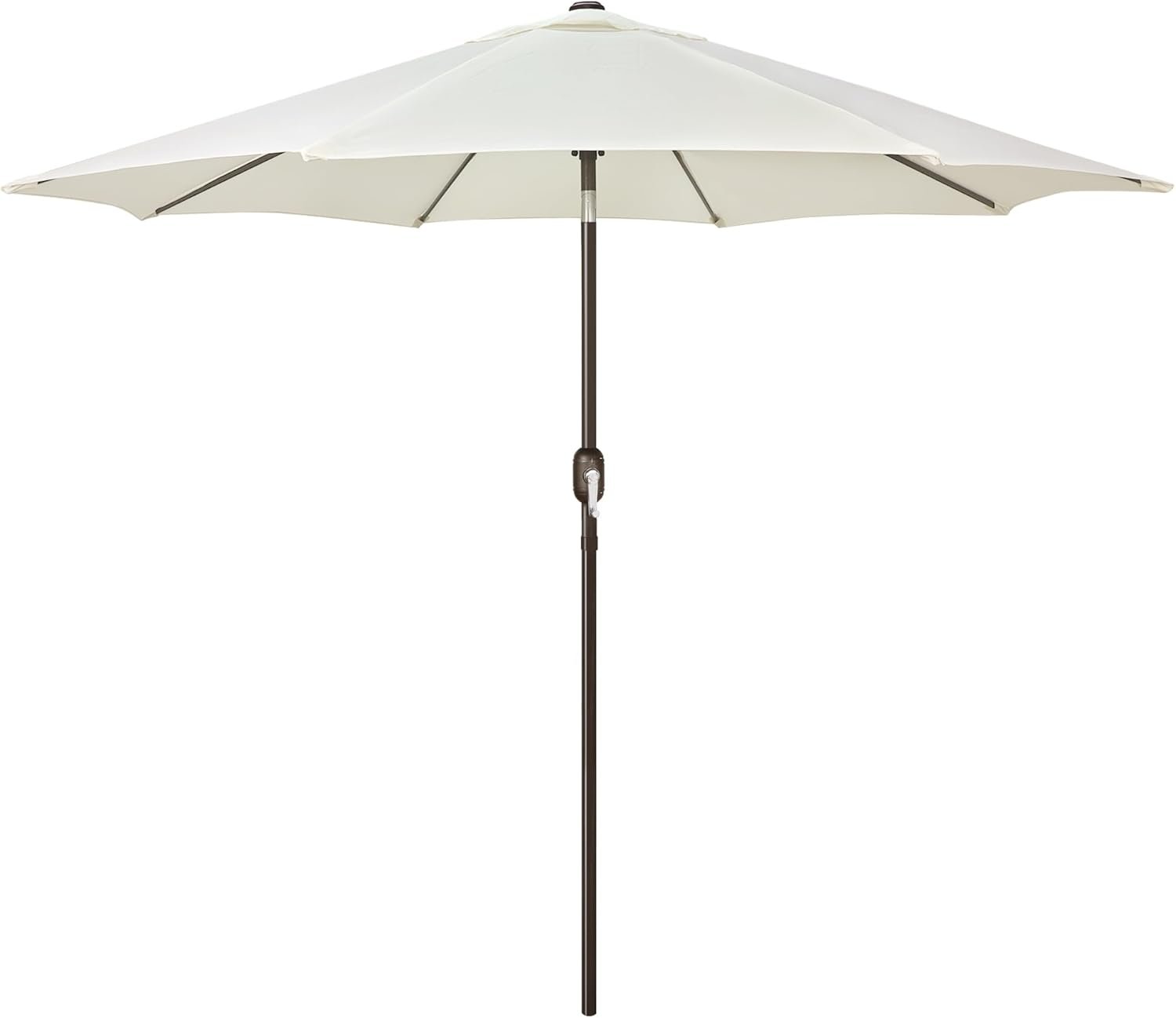 Blissun 9′ Outdoor Patio Umbrella, Outdoor Table Umbrella, Yard Umbrella, Market Umbrella with 8 Sturdy Ribs, Push Button Tilt and Crank