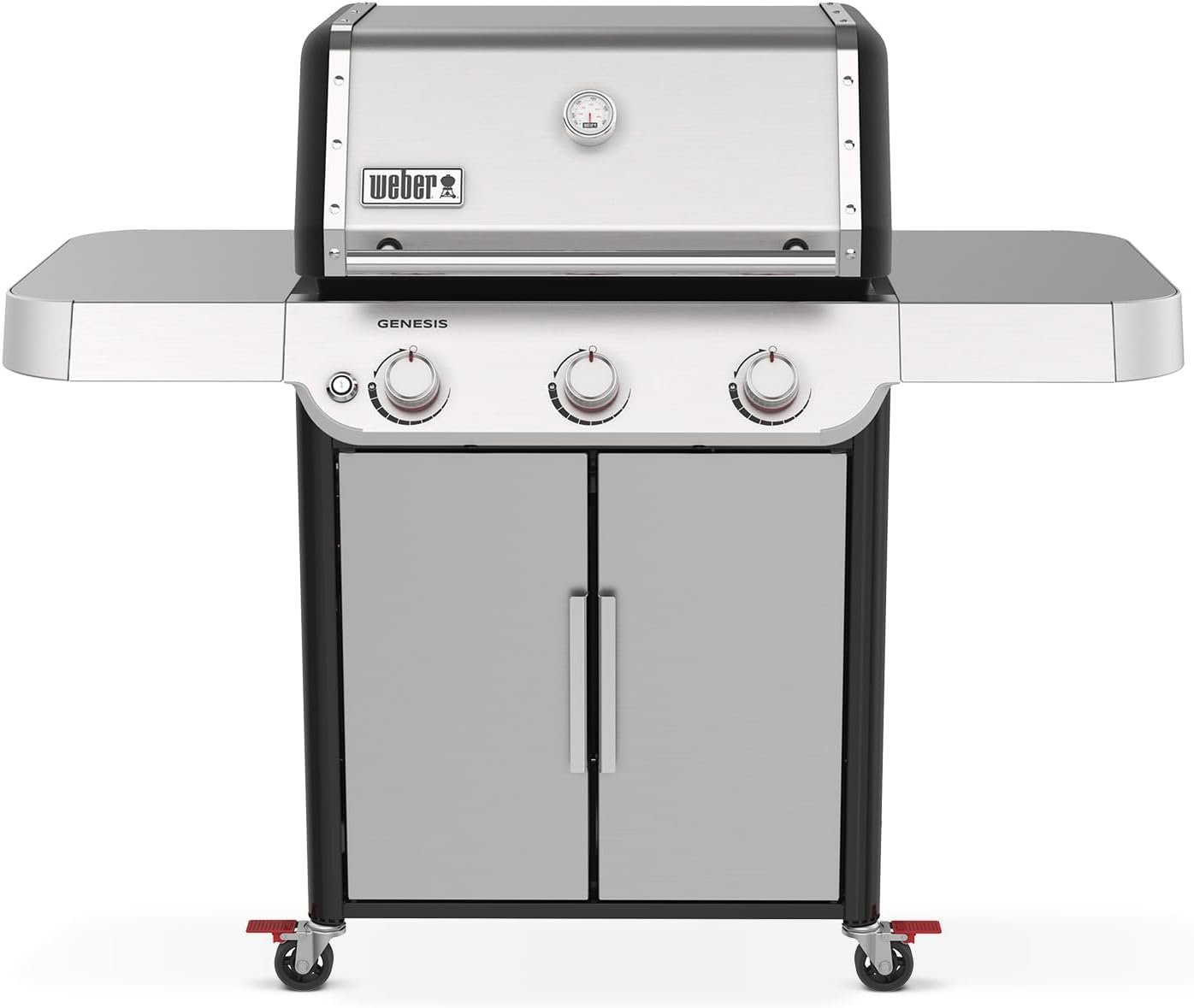 Weber Genesis S-315 Liquid Propane Gas Grill for Outdoor Cooking, Stainless Steel, 3 Burners – Stainless Steel Cooking Grates & PureBlu Burners