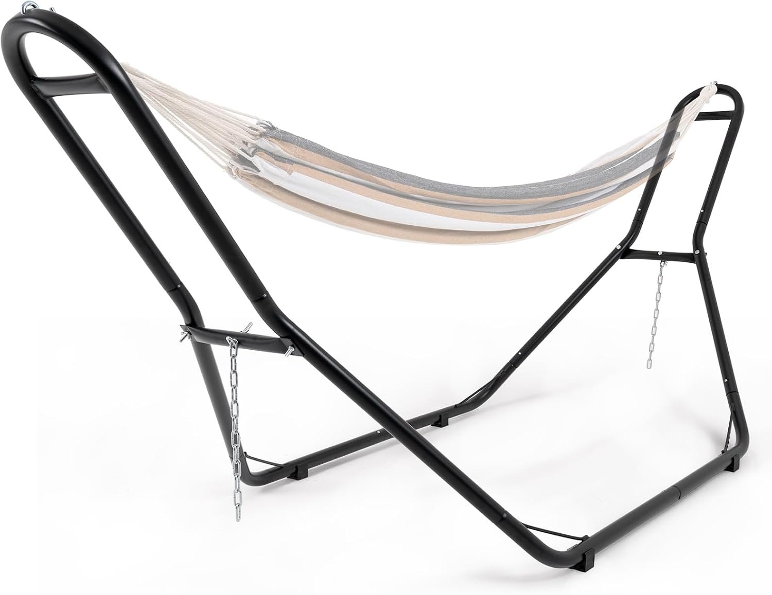 Hammock Stand Only, Heavy Duty Steel Hammock Frame, 550 LBS Capacity, Fits Hammocks 9 to 14 Ft., Portable Hammock Rack for Indoor Outdoor Use