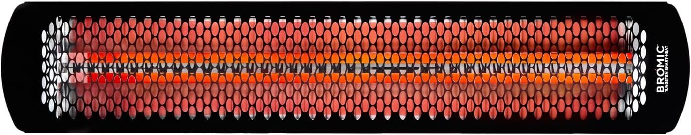 Bromic Tungsten Smart Heat 4000W Electric Patio Heater – Dual Element Infrared, 220V-240V, Black Finish – BH0420032
