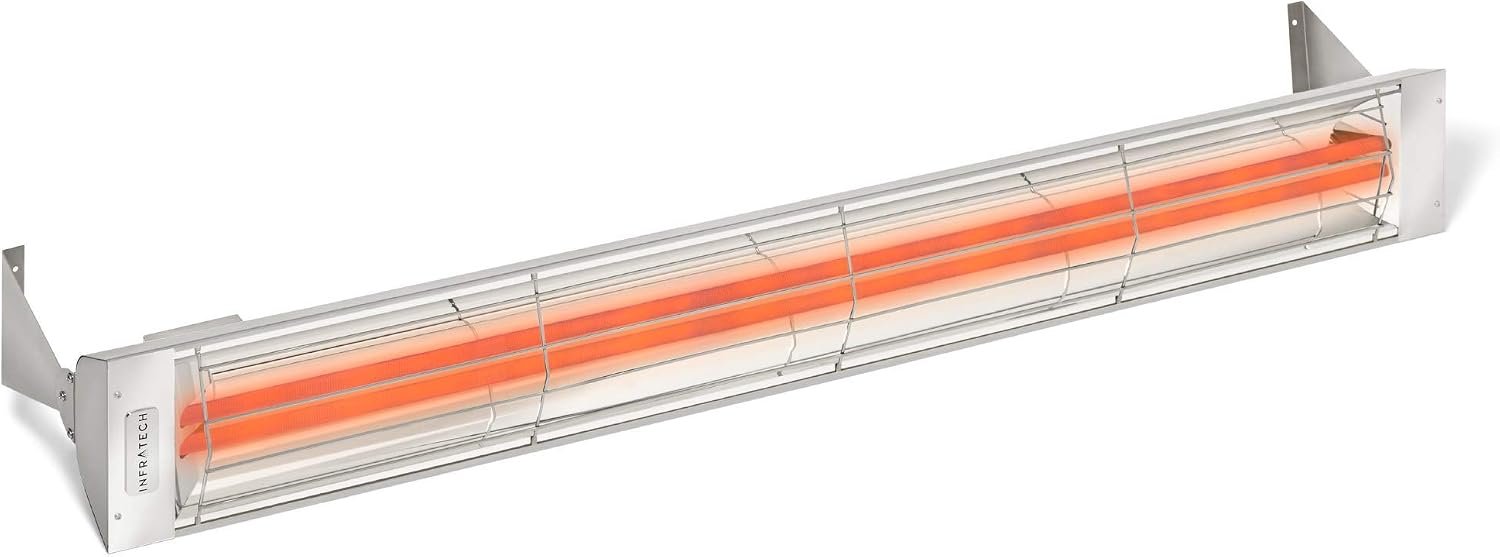 Infratech WD-6024 SS Stainless Steel 61.25” Dual Element Fixture 6000 Watt, 240 Volt, Stainless Steel