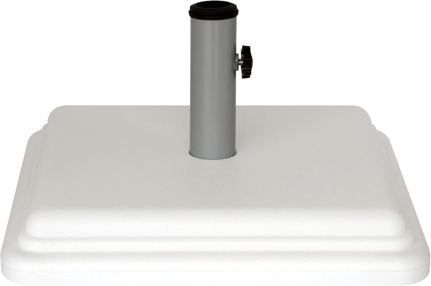 US Weight 40lb Umbrella Base – For Use with Patio Table – White