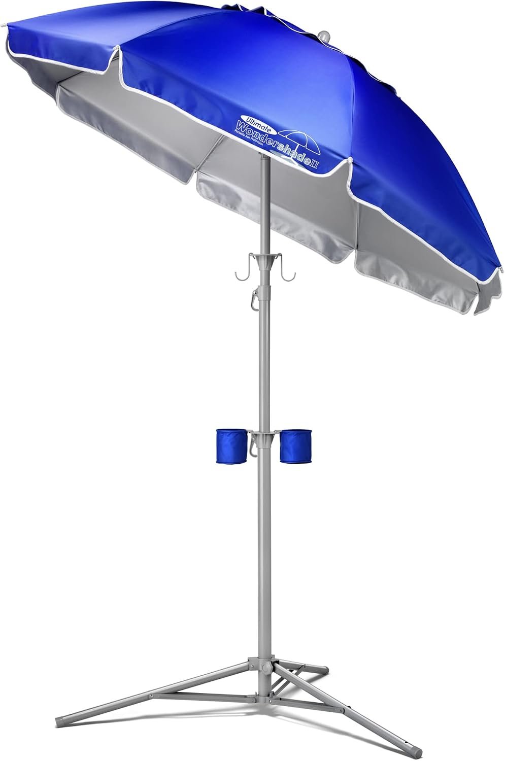 Ultimate Portable Sun Shade Umbrella – Lightweight Adjustable Outdoor Patio & Beach Umbrella with Tripod Base (Blue)