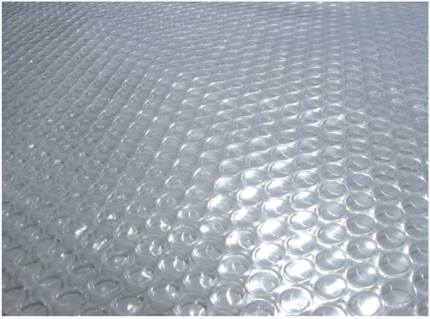Blue Wave 16×32-ft Rectangle Solar Pool Cover 12-Mil Clear – Solar Cover for Above Ground Pool & Inground Pool, Thermal Bubble Blanket for Heat Retention & Reduced Evaporation