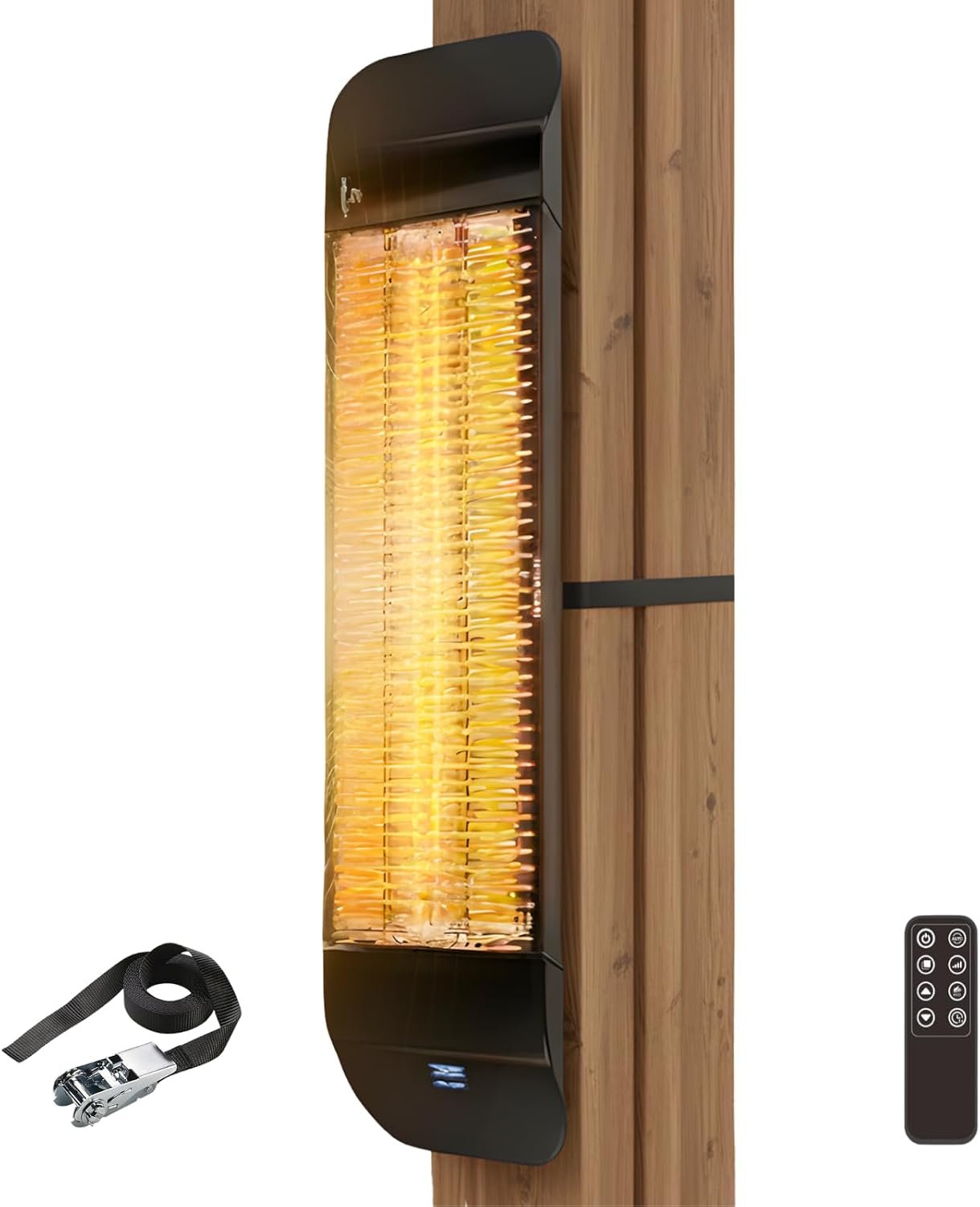 ZeboZap KDHT1500 1500W Infrared Electric Patio Heater for Gazebos, Pergolas, Decks, Garages, Backyards & Restaurants | Wall & Post Mounted Outdoor Heater