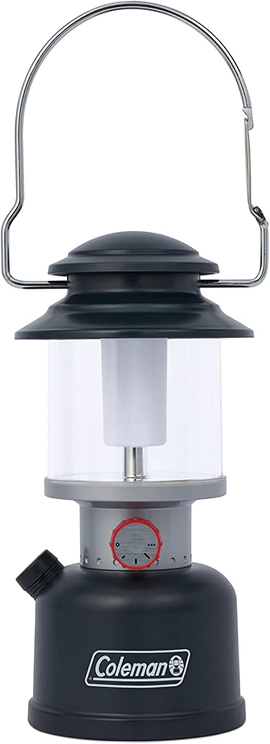 Coleman Classic Rechargeable LED Lantern, Impact & Water-Resistant Lantern with Carabiner Handle & Charging Ports, Great for Camping, Power Outage, Emergencies, & More