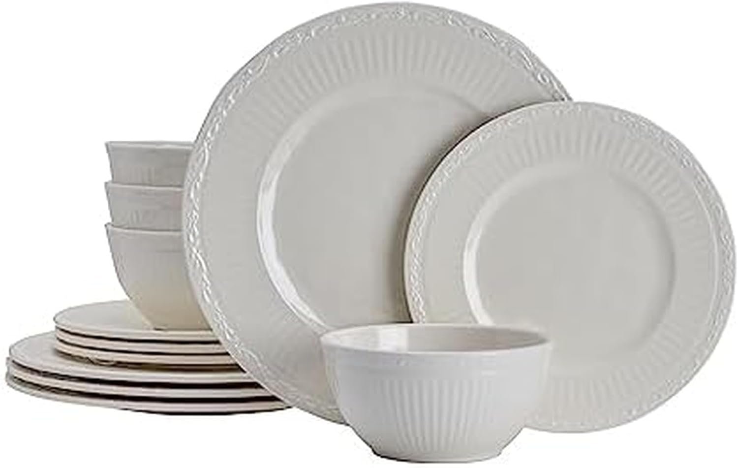 Mikasa Italian Countryside 12 Piece Melamine Outdoor Dinnerware Set, Service for 4