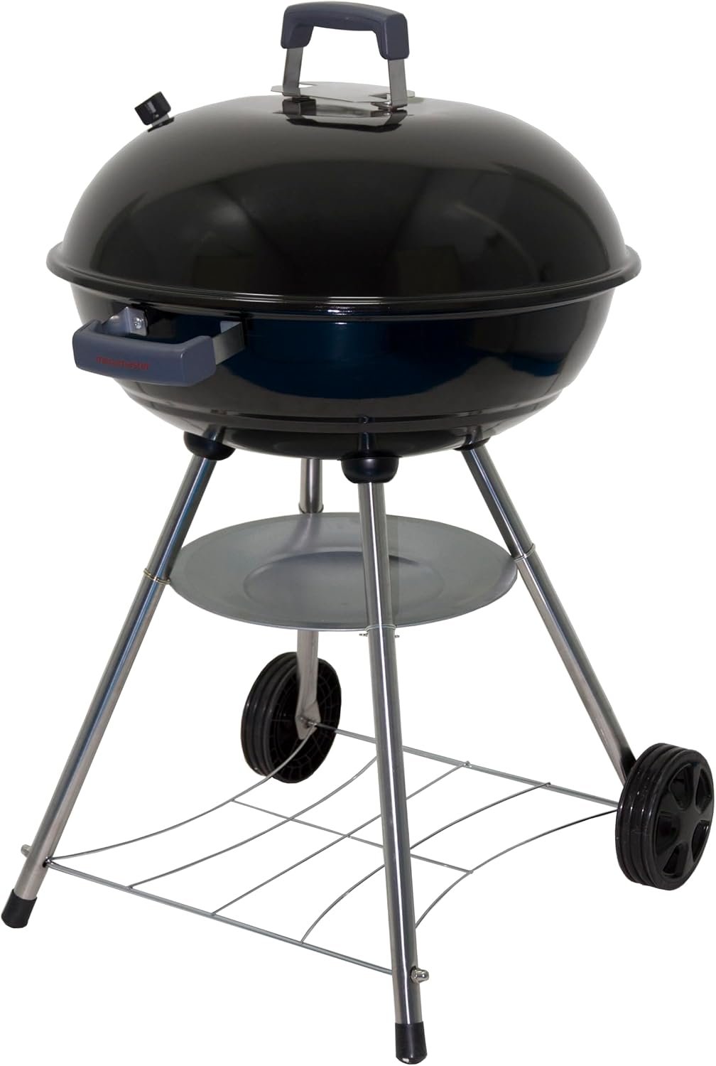 Megamaster 22″ Charcoal Grill, Adjustable Air Vent with Storage Rack | Offers Porcelain-enameled Lid and Bowl, 354 Sq In Cooking Space, Removable Ash Catcher, For Outdoor Cooking, Camping