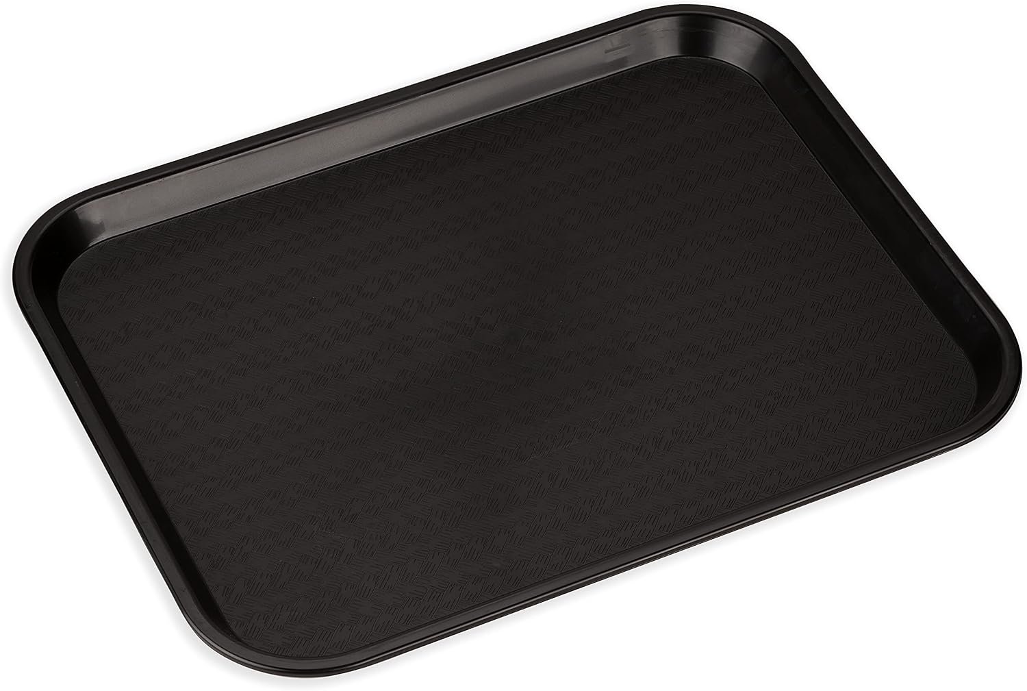 Carlisle FoodService Products Fast Food Cafeteria Tray 14″ x 18″, Durable Polypropylene with Slip-Resistant Surface, Stackable for Cafes and Schools, BPA-Free, Black