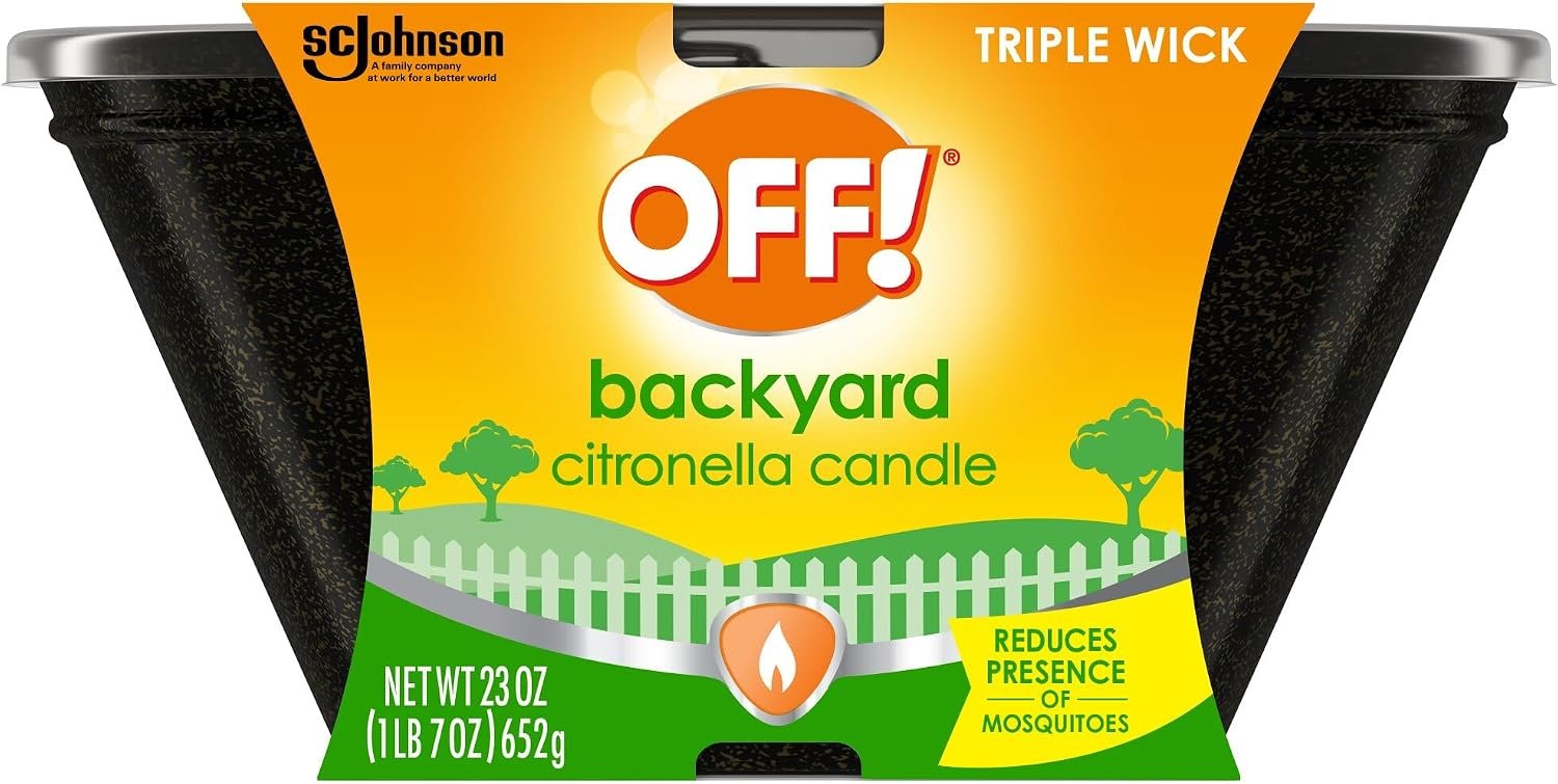 SC Johnson Off 3 Wick Citronella Bucket, 23 oz, Pack of 1