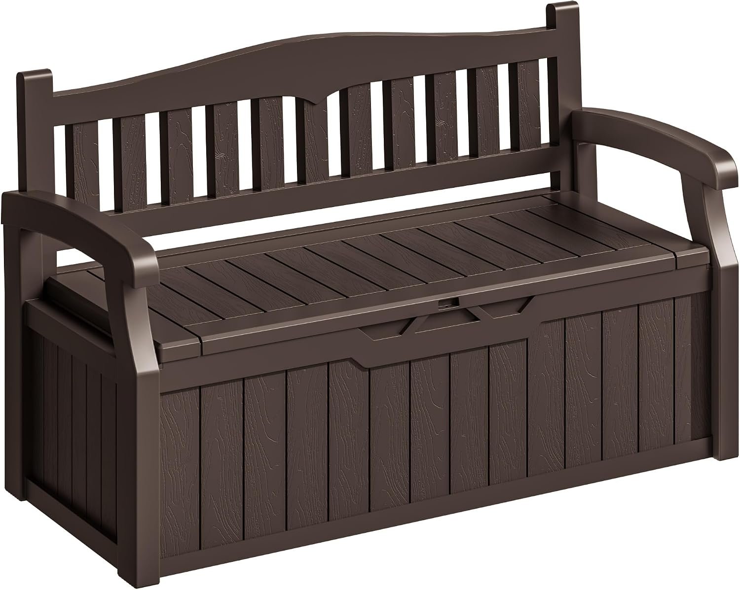 Homall 75 Gallon Outdoor Storage Benches Lockable Deck Box Waterproof | UV Resistant Storage Box for Patio Furniture, Tools, Cushions