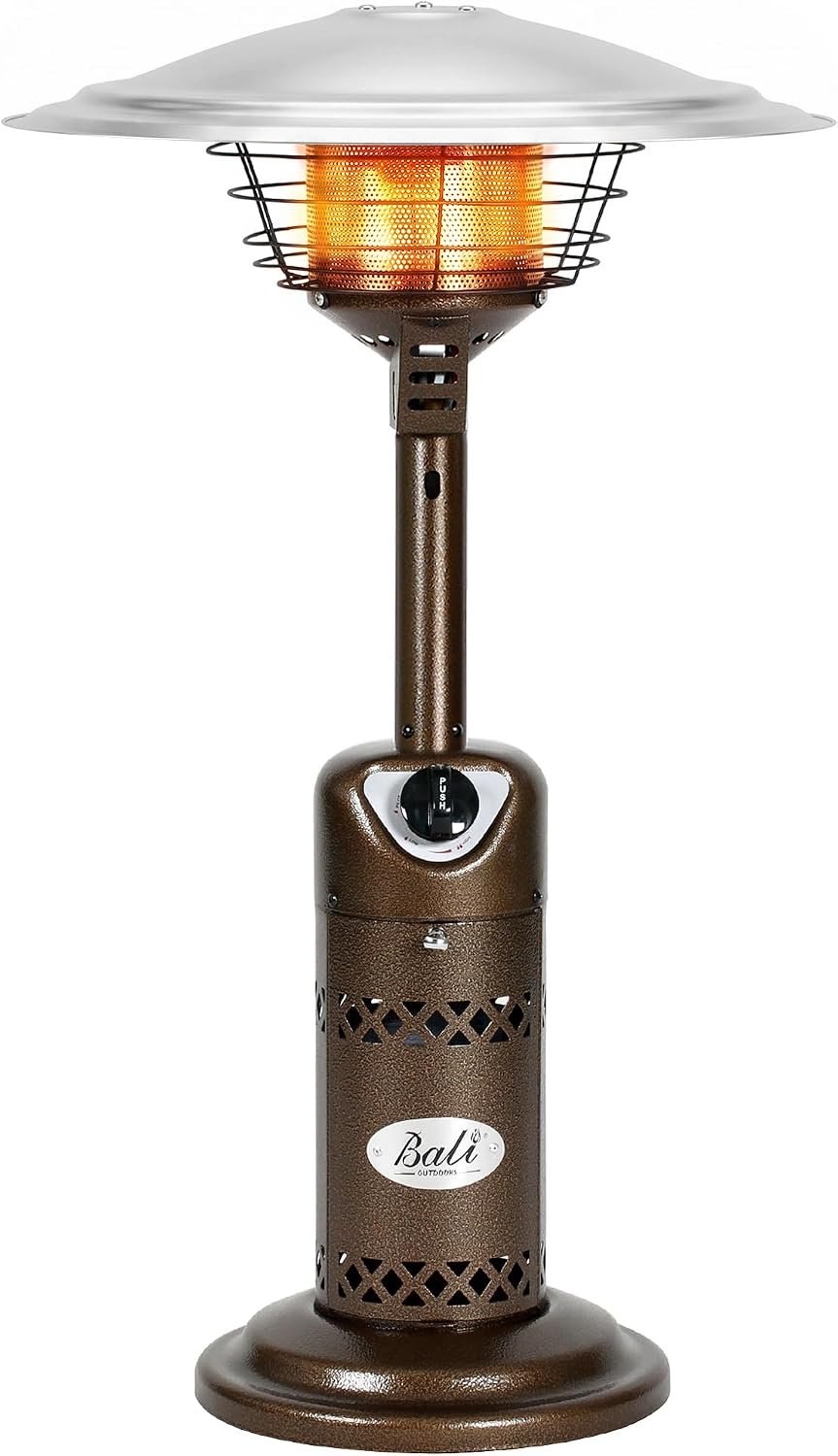 BALI OUTDOORS Portable Patio Heater | Outdoor Propane Table Top Heater, Bronze
