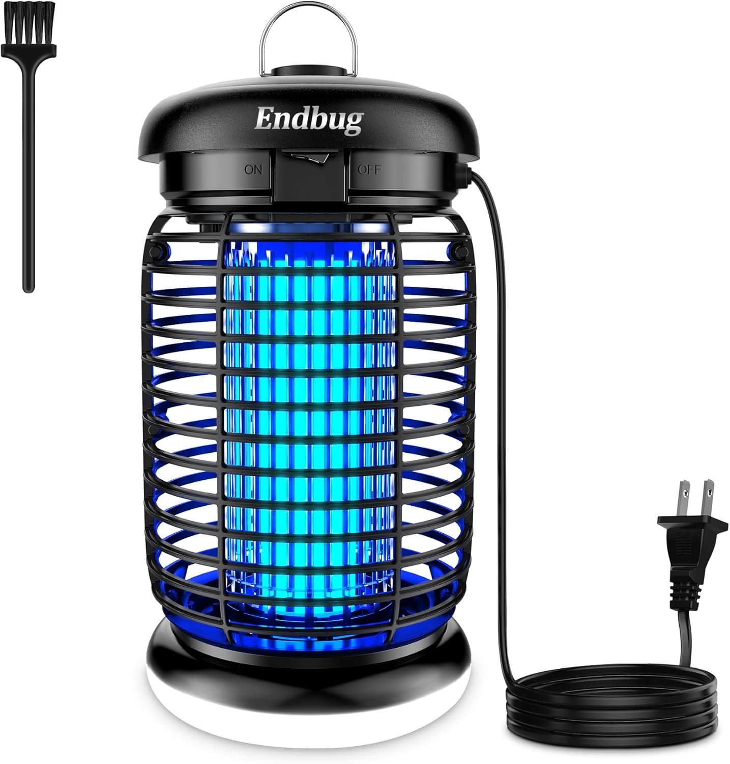 Endbug Bug Zapper, Bug Zapper Outdoor Indoor with LED Light, Electric Mosquito Zapper Fly Zapper, Waterproof Mosquito Killer Insect Zapper Fly Trap for Outside Patio Garden Backyard Home, Plug in | Waterproof Indoor Fly Trap, Suitable for Home, Patio, Garden, Backyard & Outside Space