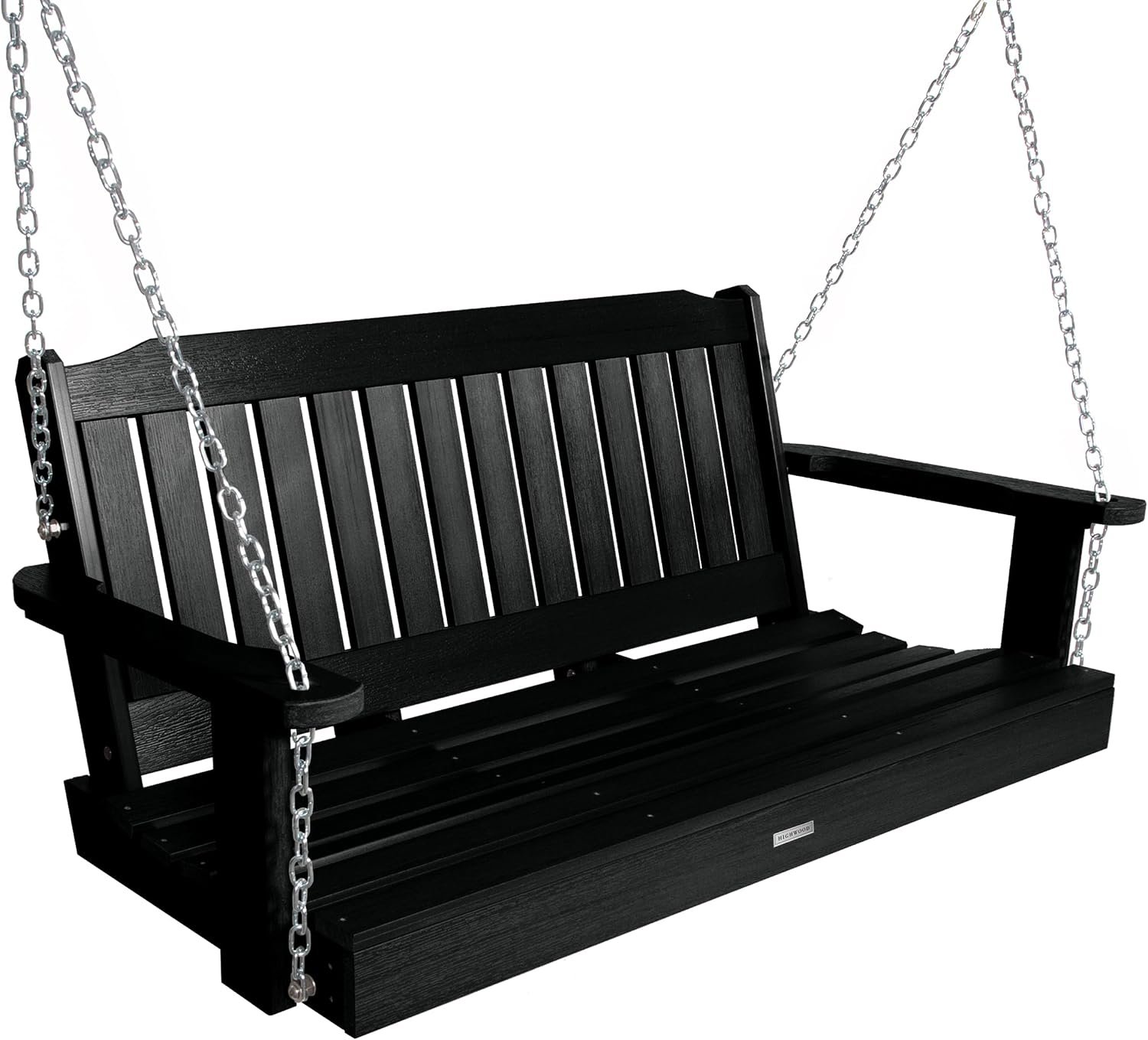 Highwood AD-PORL2-BKE Lehigh Porch Swing, 4 Feet, Black