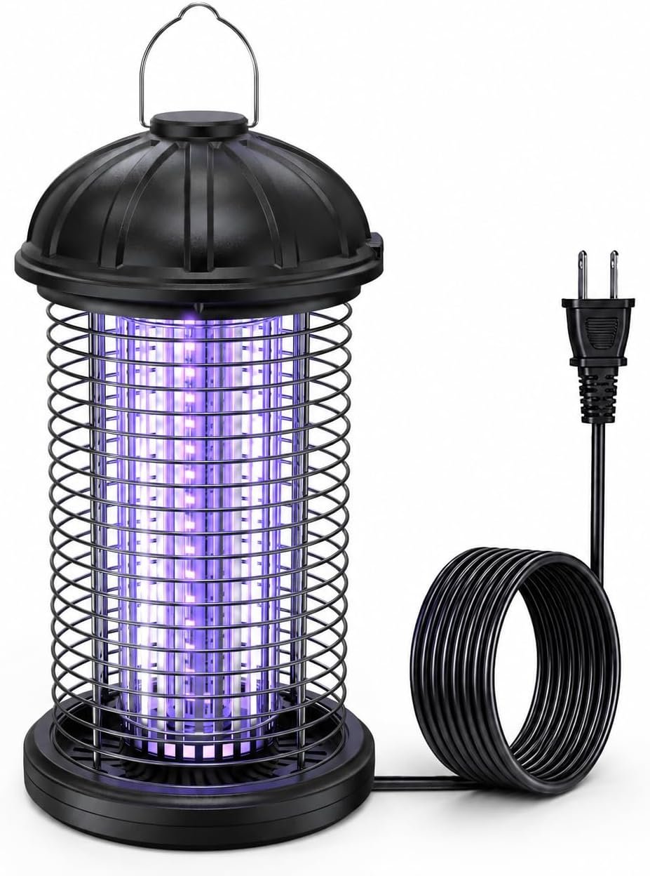 CXRUY Electric Bug Zapper Outdoor, Mosquito Killer Lamp, Hanging Waterproof Insect Zapper Fly Trap for Indoor Outdoor Patio Garage