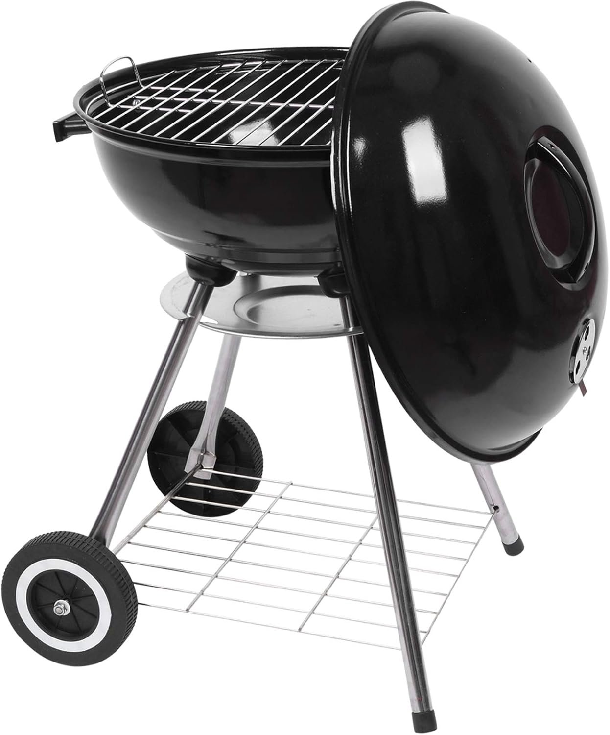 Charcoal Grill for Outdoor Cooking Barbecue Camping BBQ,18 Inch Charcoal Grill Original Kettle Apple Charcoal Grilling Stove Large Oven for Outdoor Courtyard Picnic Roast Meat Home BBQ