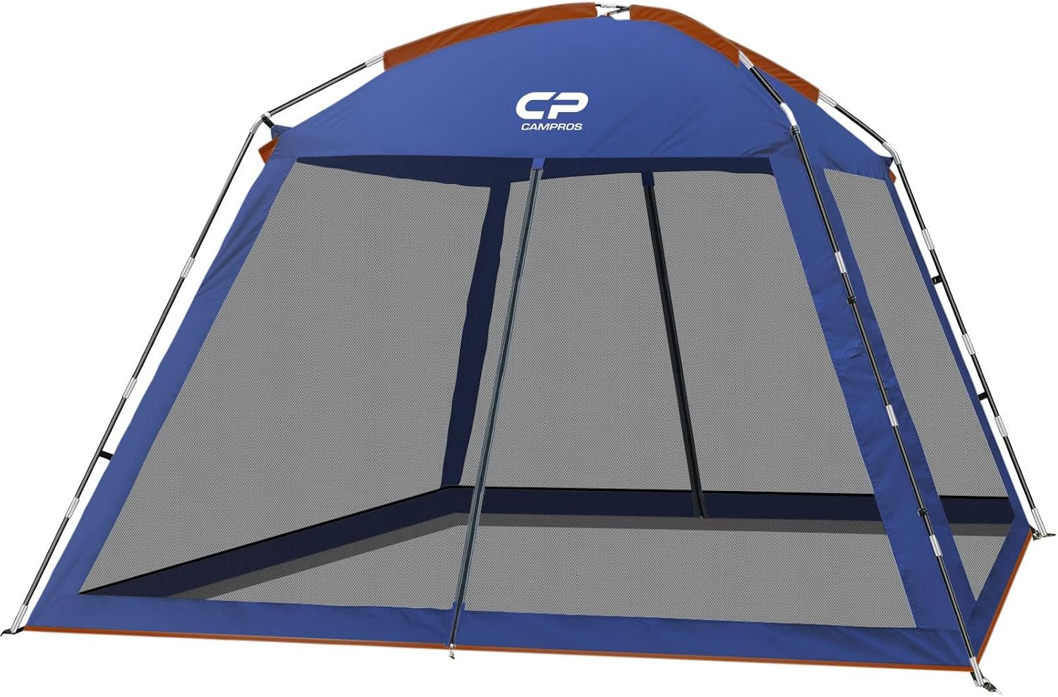 CAMPROS CP Screen House 10 x 10 Ft Screened Mesh Net Wall Canopy Tent Screen Shelter Gazebos for Patios Outdoor Camping Activities – Blue