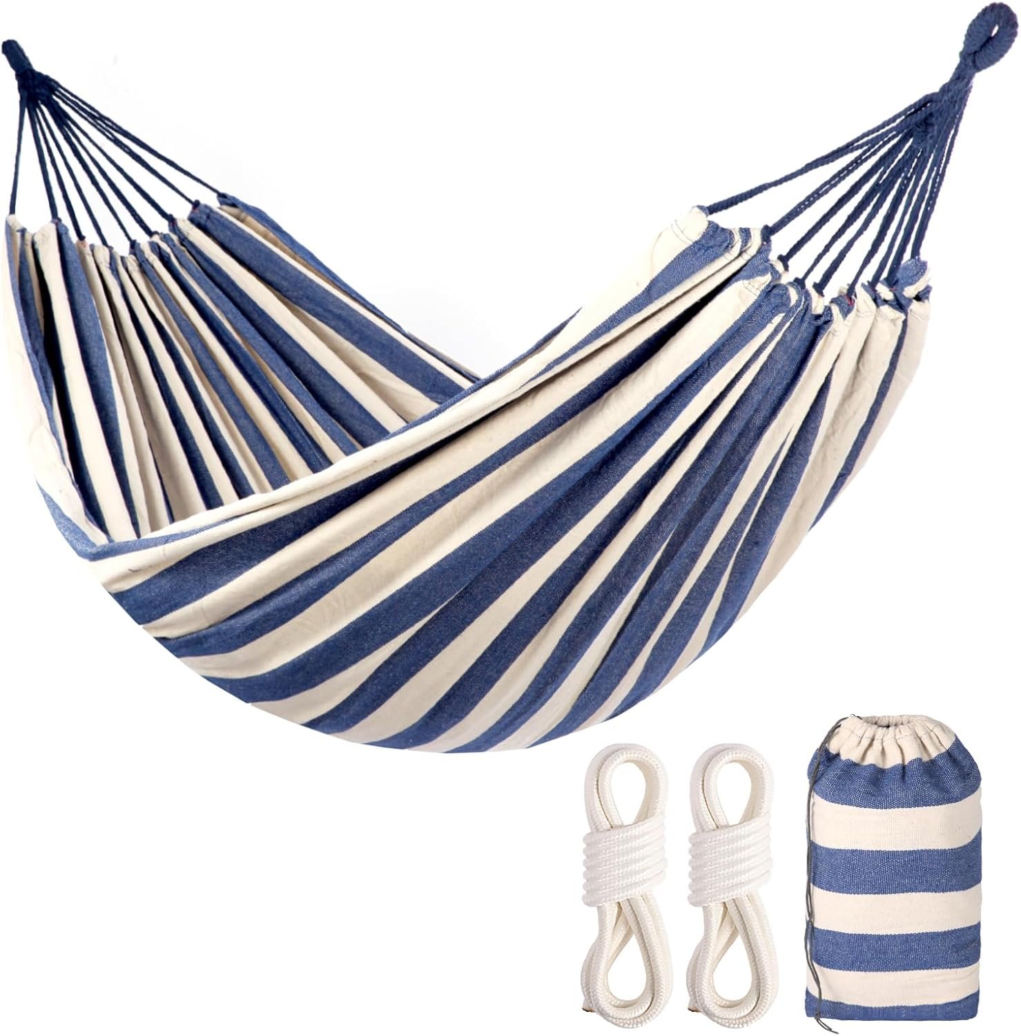 Camping Portable Hammock for Outdoor,450 lbs Weight Capacity | Compact and Portable|Only 2 Minutes to Install|Comfortable Fabric|Sturdy and durable|Carry Bag Included