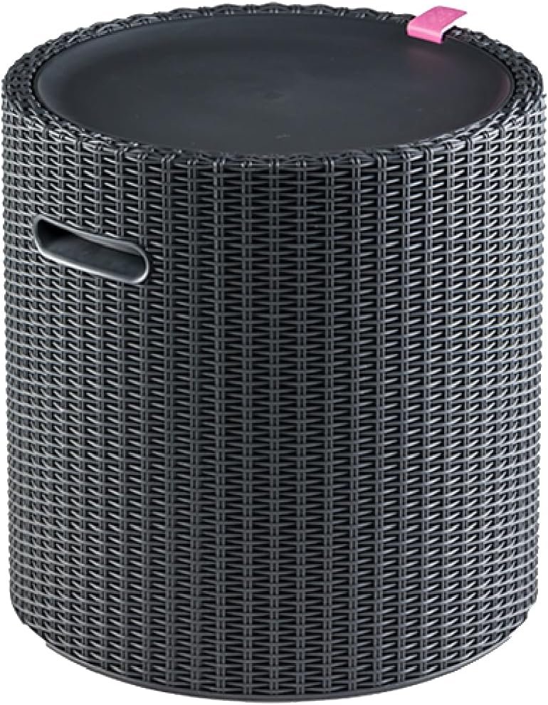 Keter Cool Side Table Cooler 3 in 1 Outdoor Patio Table and Ice Chest Storage, Ideal Hot Tub Table, Decor and Outdoor Patio Bar, Portable Bar, Graphite