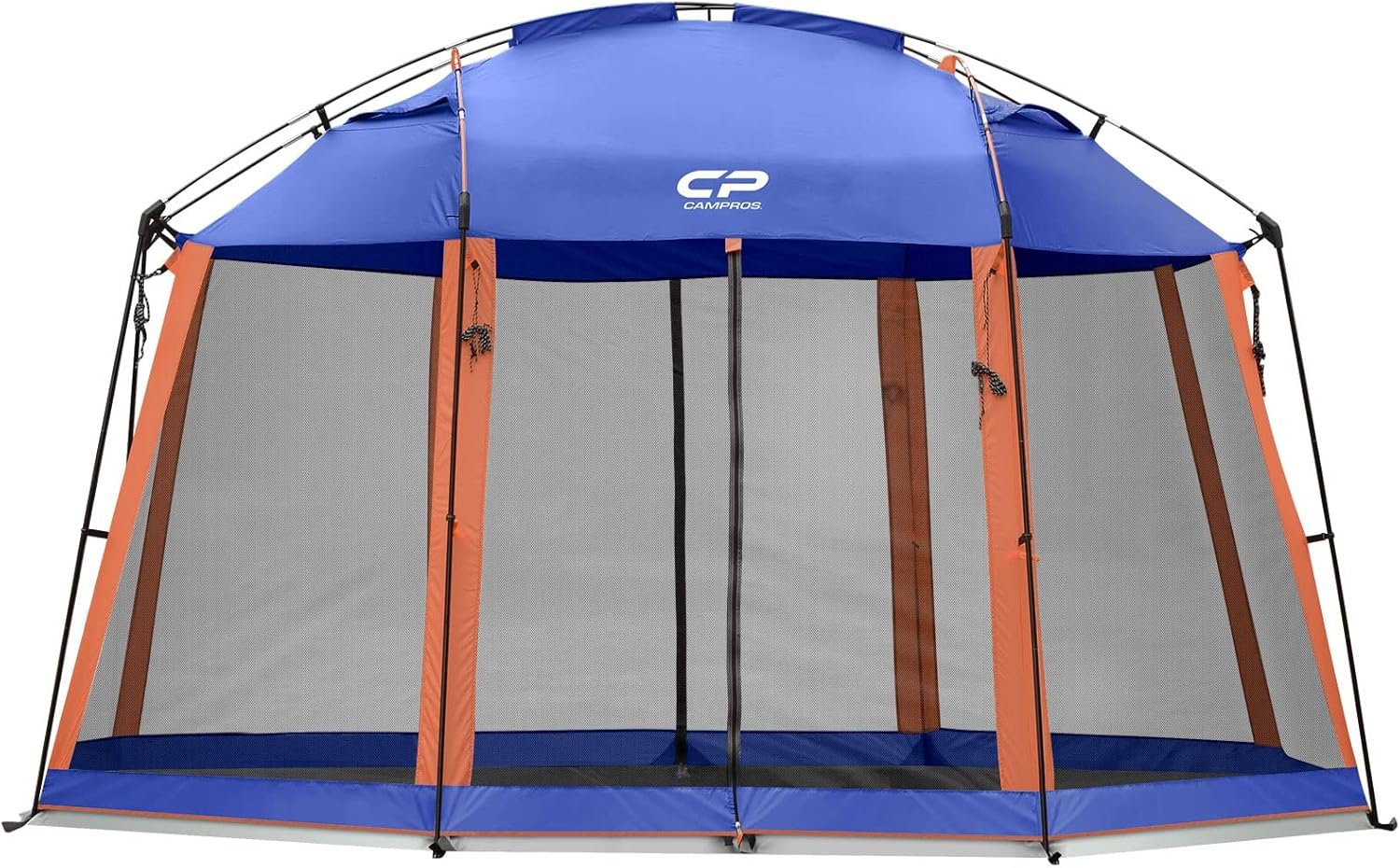 CAMPROS CP Screen House 13 x 13 Ft Screened Mesh Net Wall Canopy Tent Screen Shelter Gazebos for Patios Outdoor Camping Activities – Blue