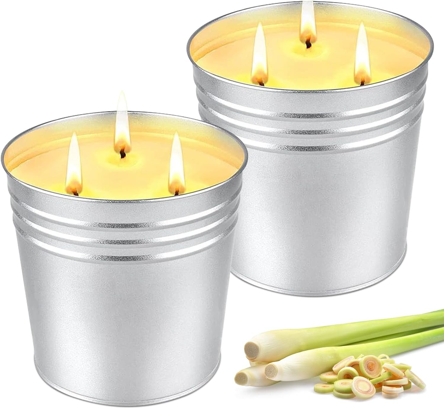 Citronella Candles Outdoor, 34OZ Large Citronella Candle for Patio, 3 Wicks Natural Soy Candle for Summer, 200 Hours Long Lasting Burn Outside Candles for Garden, Yard Balcony, Camping
