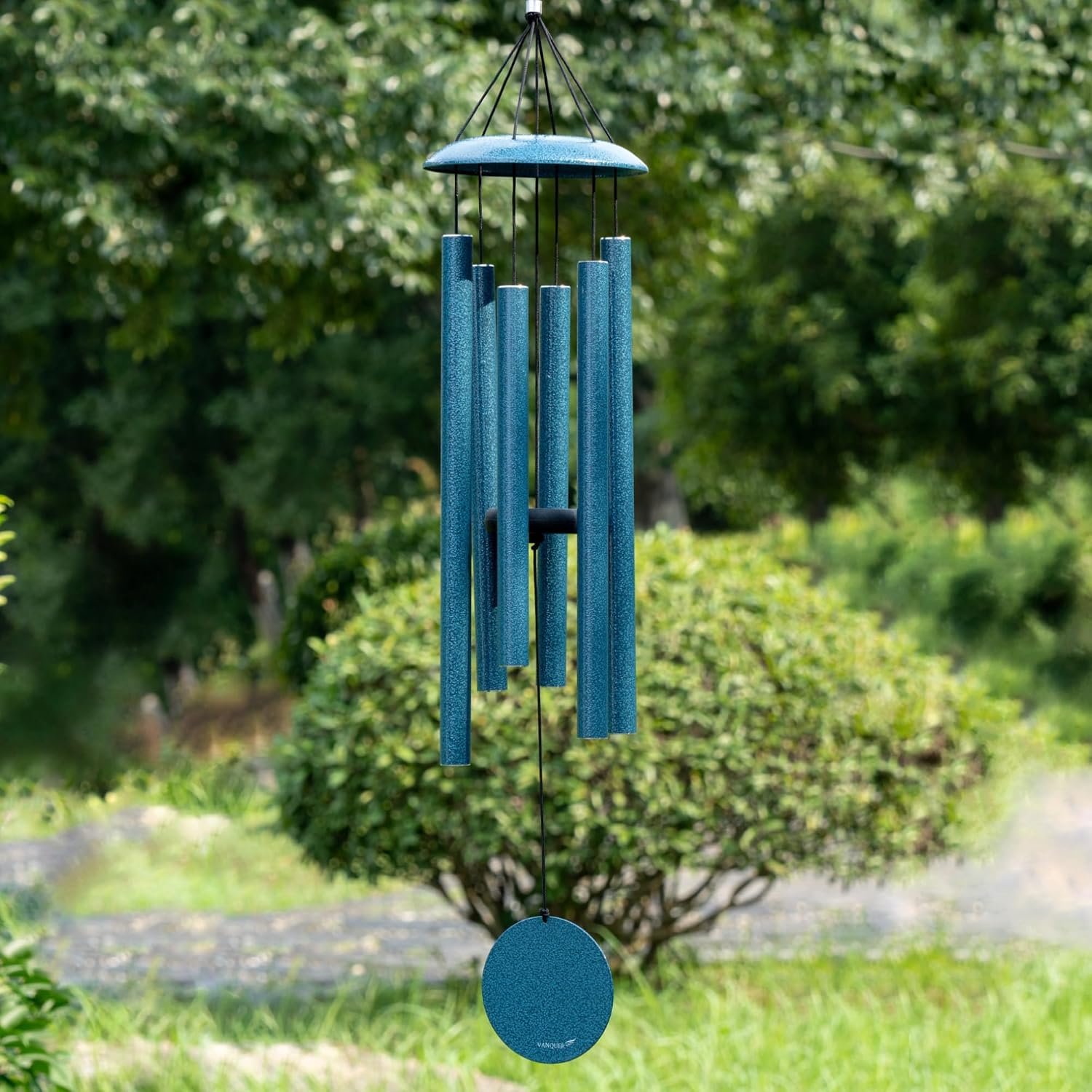 Wind Chimes for Outside Deep Tone – 38” Wind Chimes Outdoor Clearance, Deep Tone, Windchimes Outdoors, Memorial Gift, Sympathy Gift, Garden Patio, Home Décor, Blue