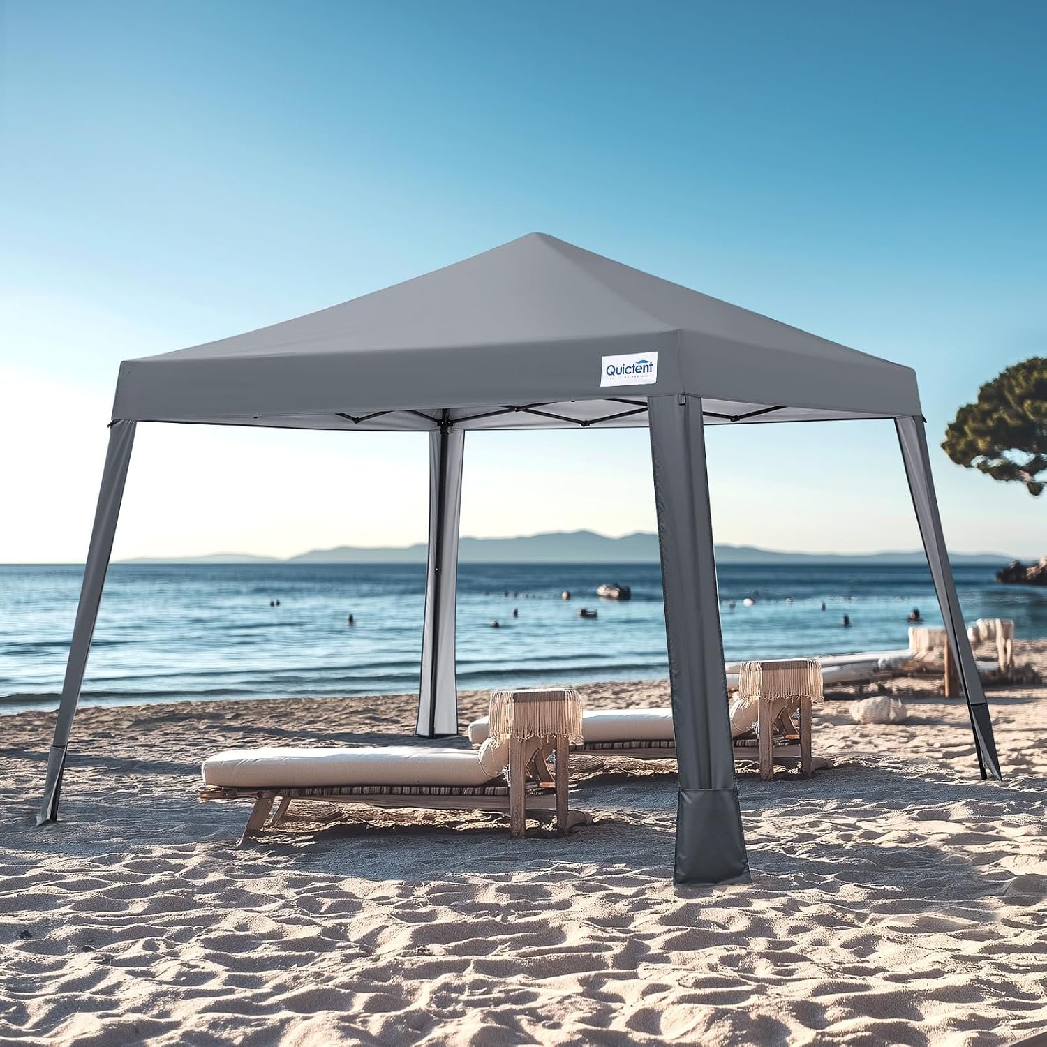 Quictent 10×10 Pop Up Canopy Tent | Lightweight, Portable, and Versatile for Beach and Sporting Events with Sun Protection and Easy Setup