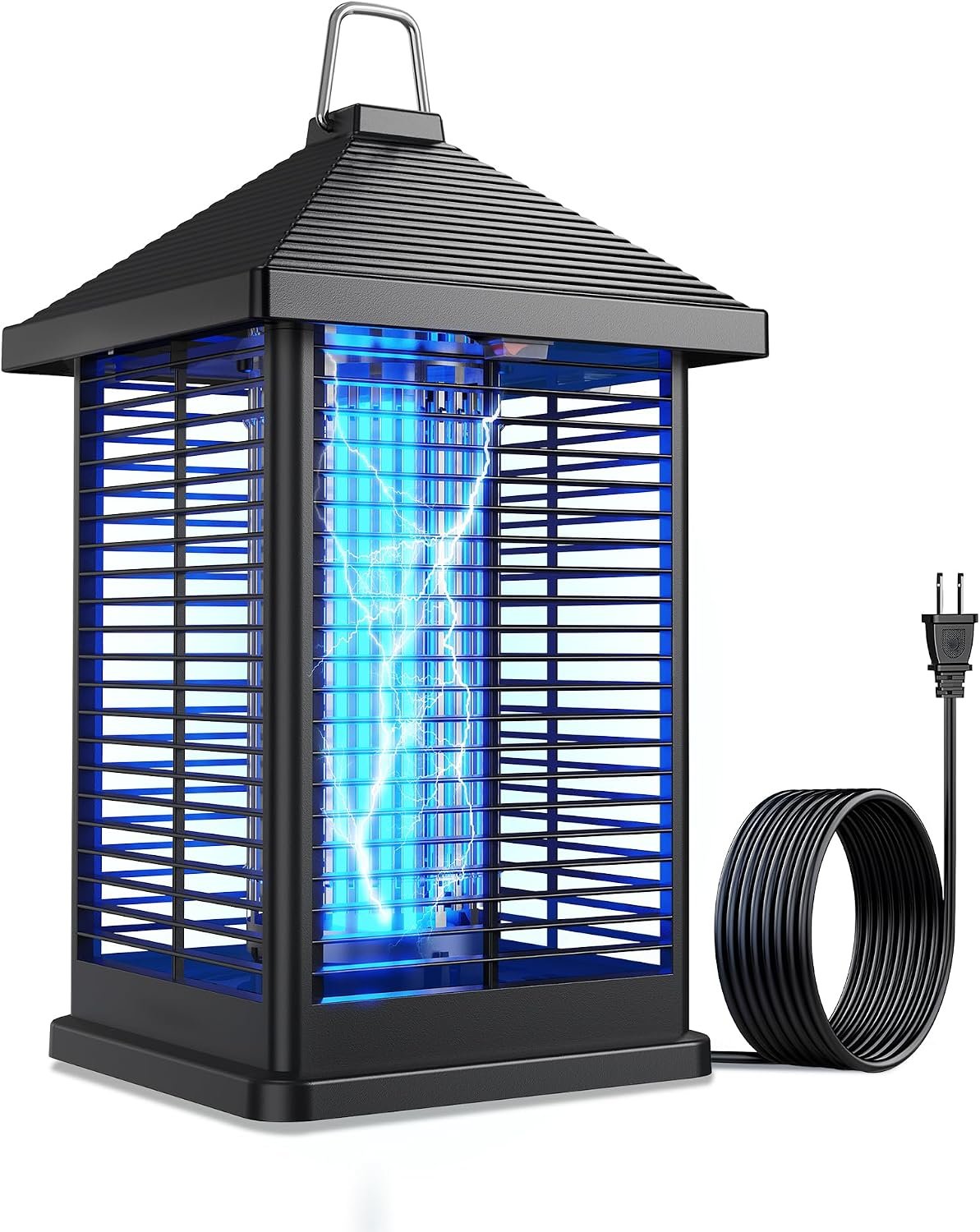 4000V Electric Bug Zapper Outdoor Indoor with Auto Smart Light Sensor – RATOGE Mosquito Zapper IPX4 Waterproof, Mosquito Killer, Insect Fly Trap Covers 2100 sq ft for Patio, Garage, Backyard, Porch