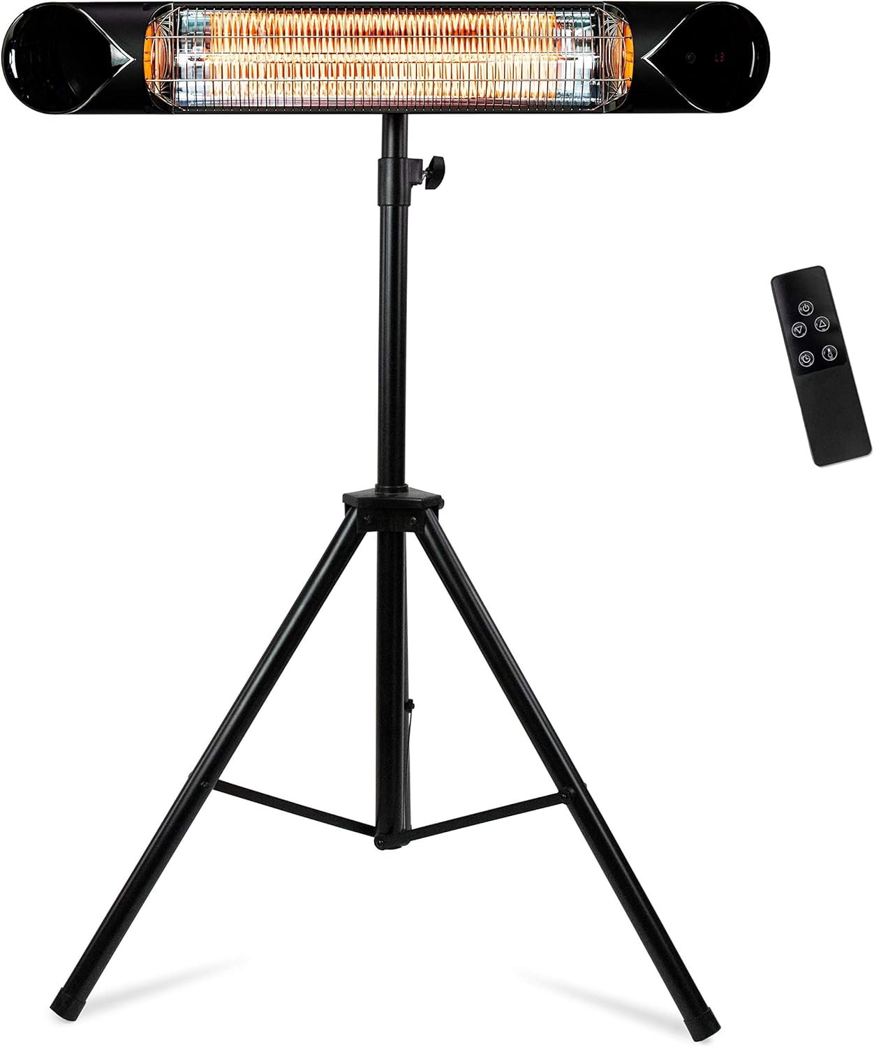 Briza Infrared Electric Patio Heater – Indoor/Outdoor Heater – Portable Wall/Garage Heater – 1500W – use with Stand – Mount to Ceiling/Wall)