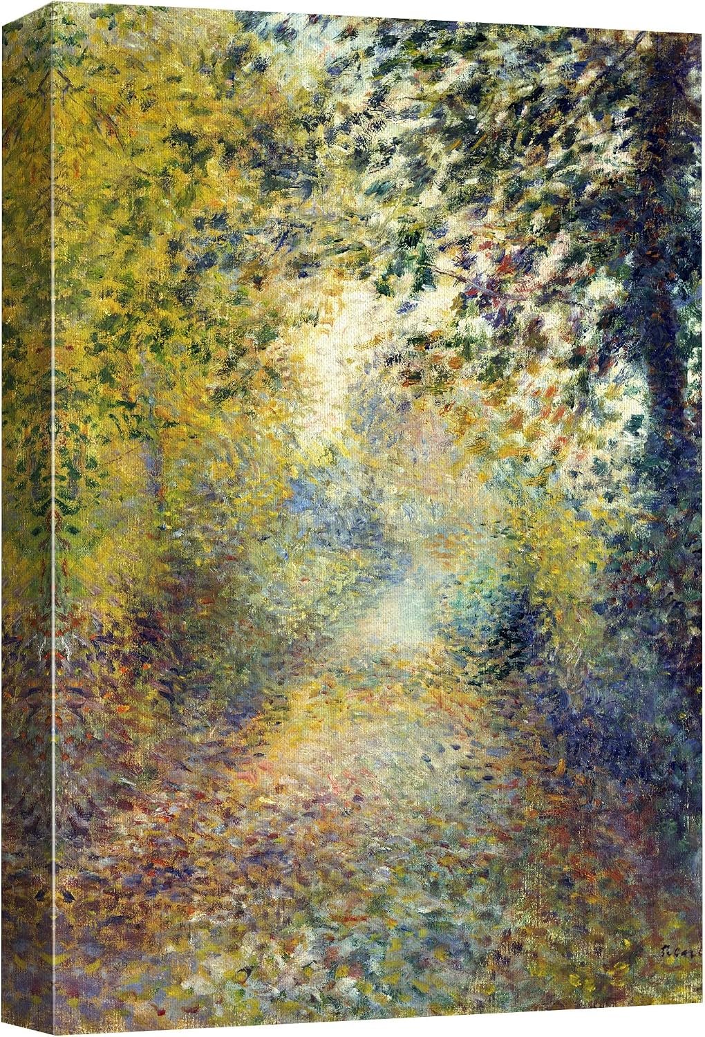 wall26 Canvas Print Wall Art The Wood by Pierre Renoir People Historic Illustrations Fine Art Traditional Scenic Colorful Ultra for Living Room, Bedroom, Office – 16″x24″