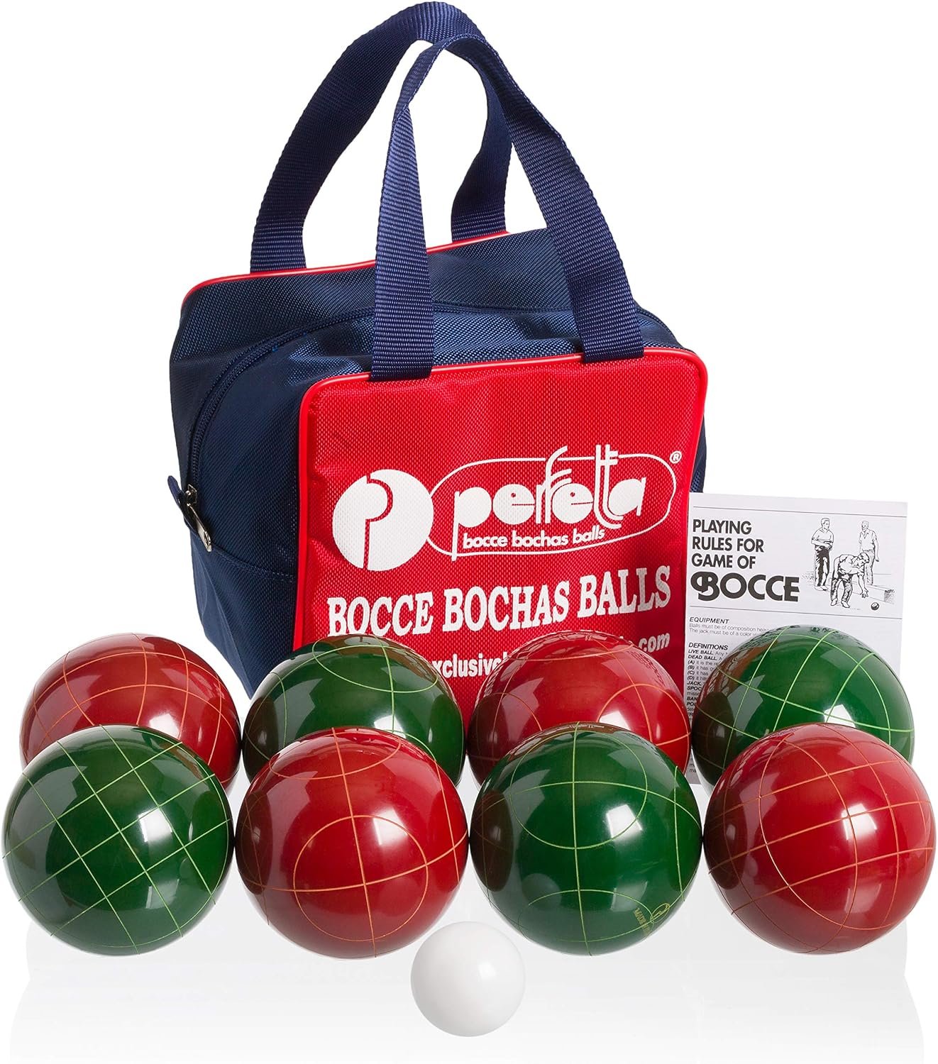 Perfetta Club Pro “Solid” Bocce Set – Made in Italy